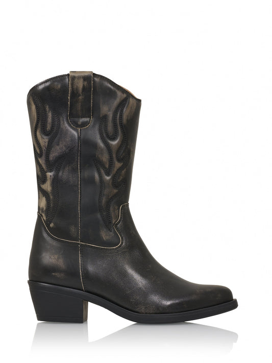 BRANSON lavado - Laarzen | Black / Beige