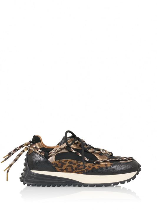 BRAY leopard - Sneakers | Black / Cognac