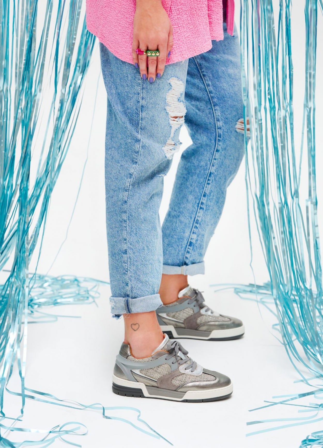 BUCKBY metallic - Sneakers | Steel