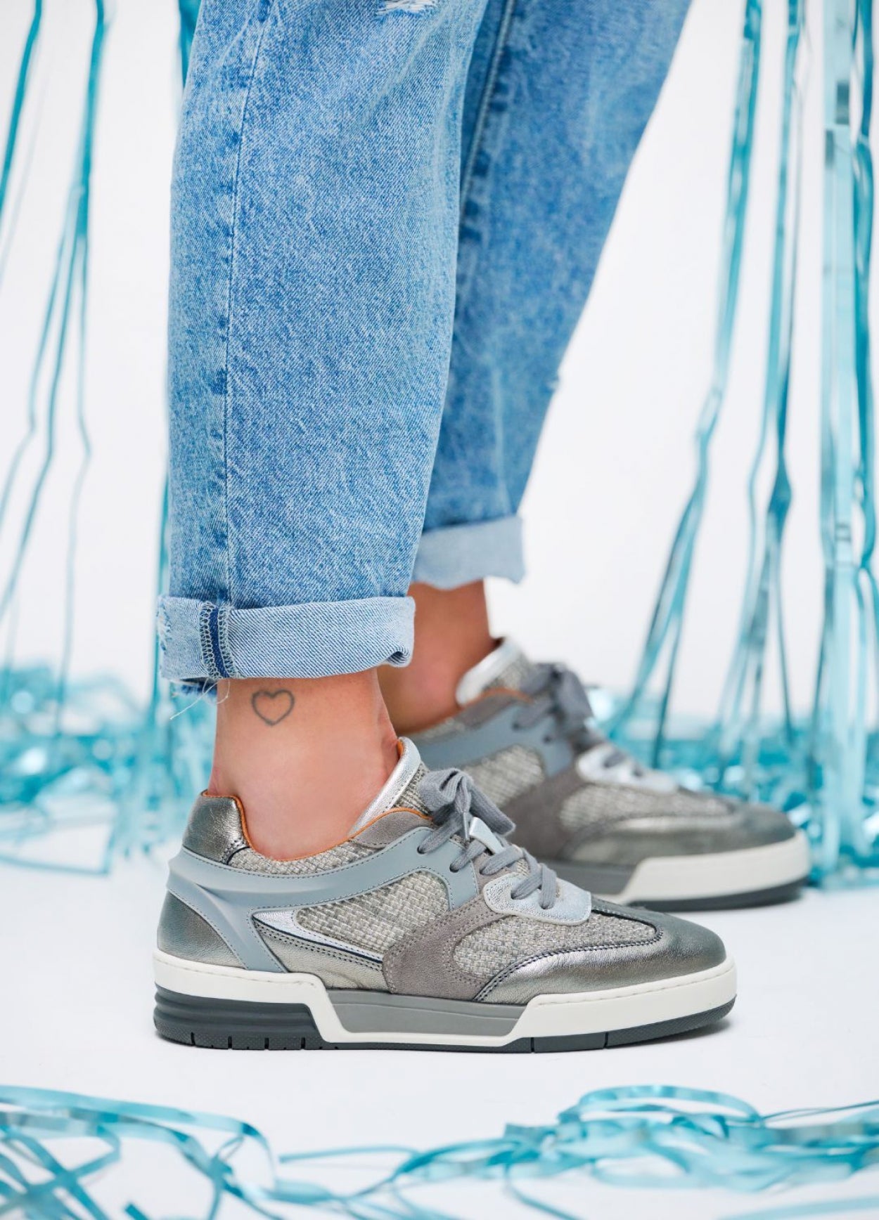 BUCKBY metallic - Sneakers | Steel