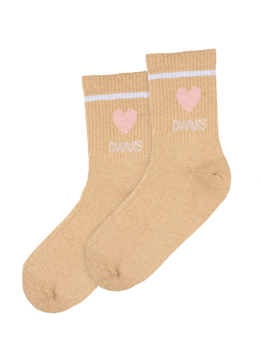 LYLA SOCKS glitter - Sokken | Gold / White