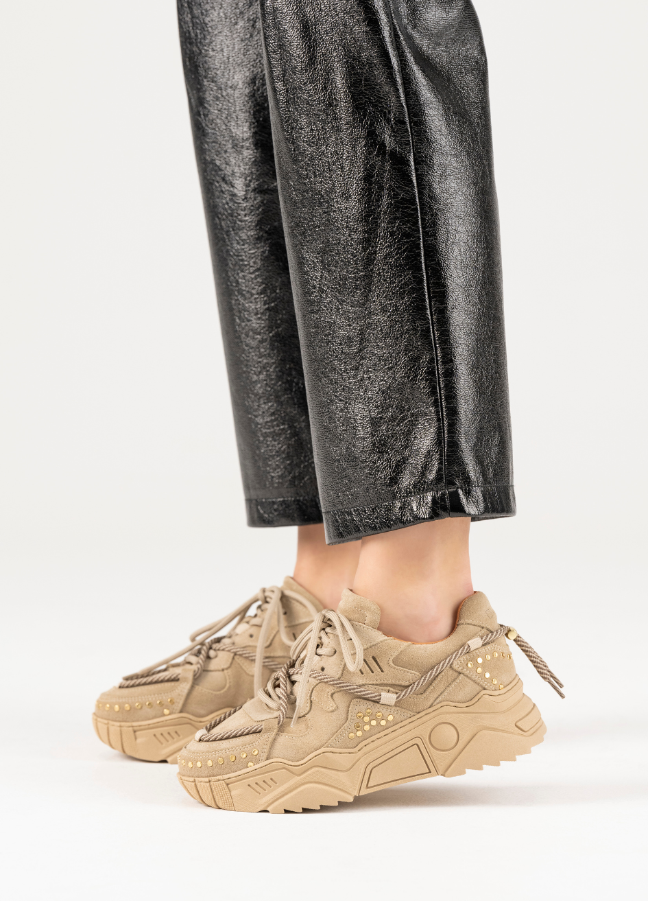 JUPITER Sneakers mit Nieten | Beige