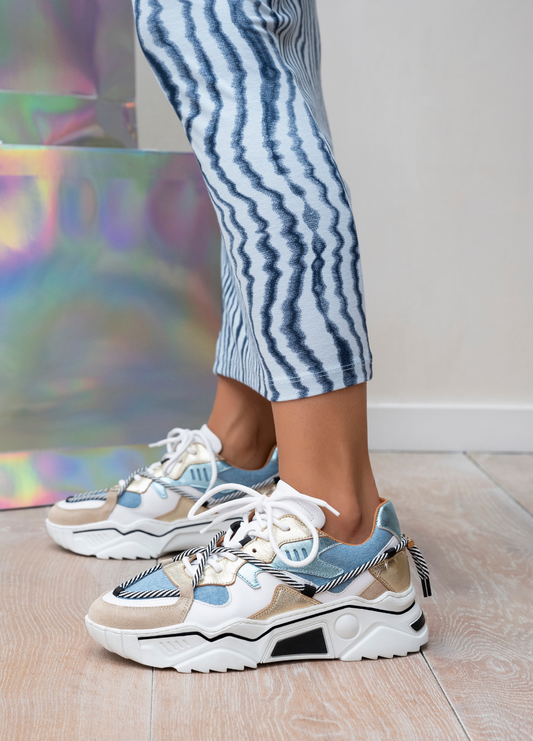 JUPITER denim - Sneakers | Champagne / Jeans