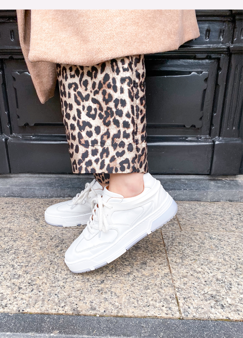 DURBAN leer - Sneakers | White / White