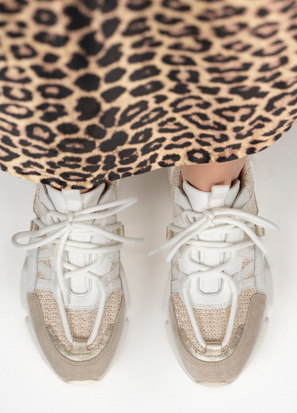 LOS ANGELES raffia - Sneakers | Sand / Champagne