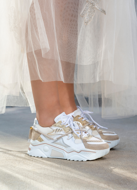 JUPITER snake - Sneakers | Sand / Champagne