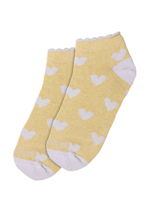 LIZZY SOCKS glitter hearts - Sokken | Gold / Silver