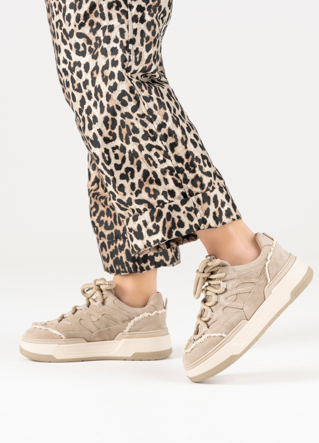WALTON crochet - Sneakers | Beige / Off White