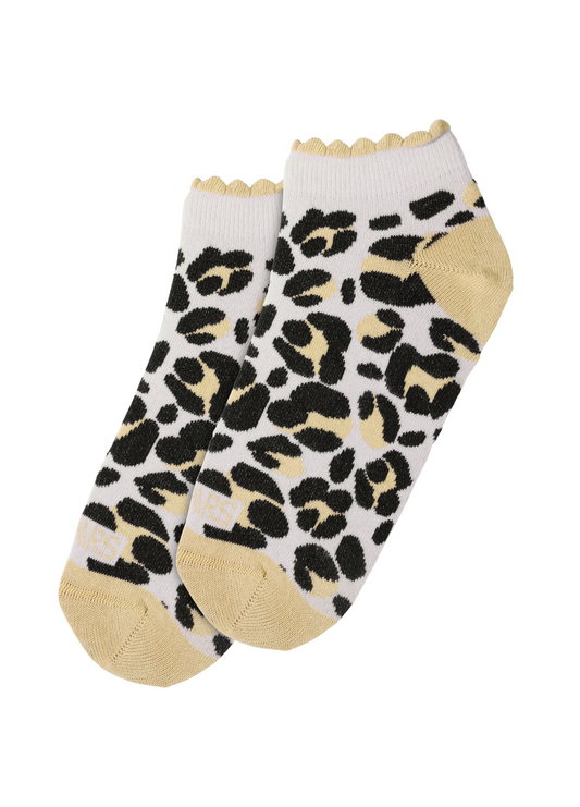 LIZZY SOCKS leopard - Sokken | Grey / Sand
