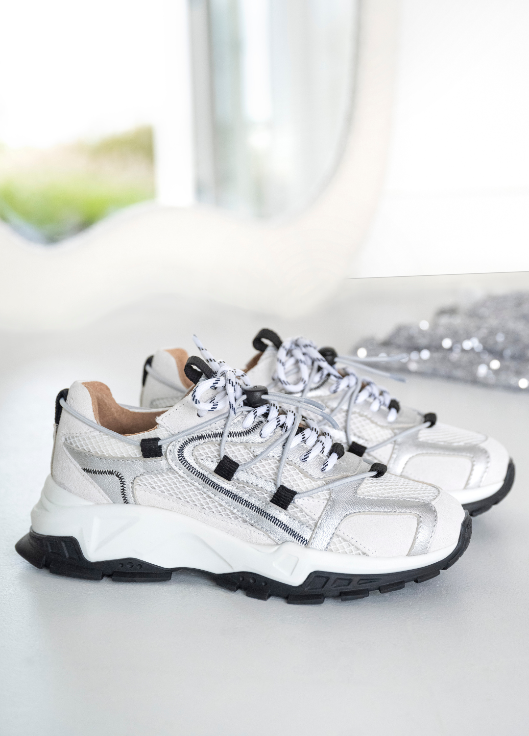 ISOLA mesh - Sneakers | Grey / Silver