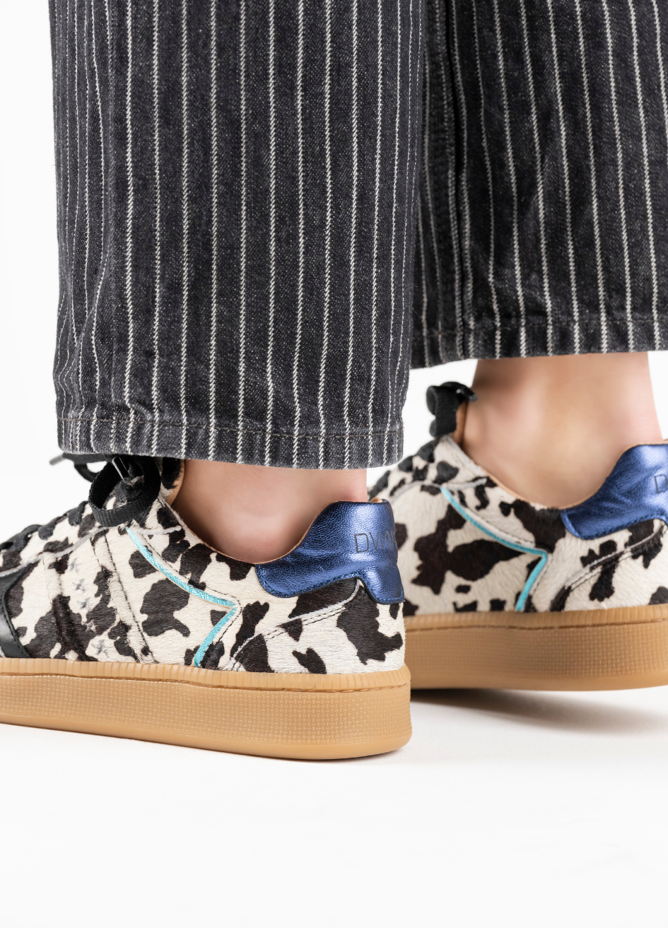 MIRABEL cow hair on - Sneakers | White / Navy