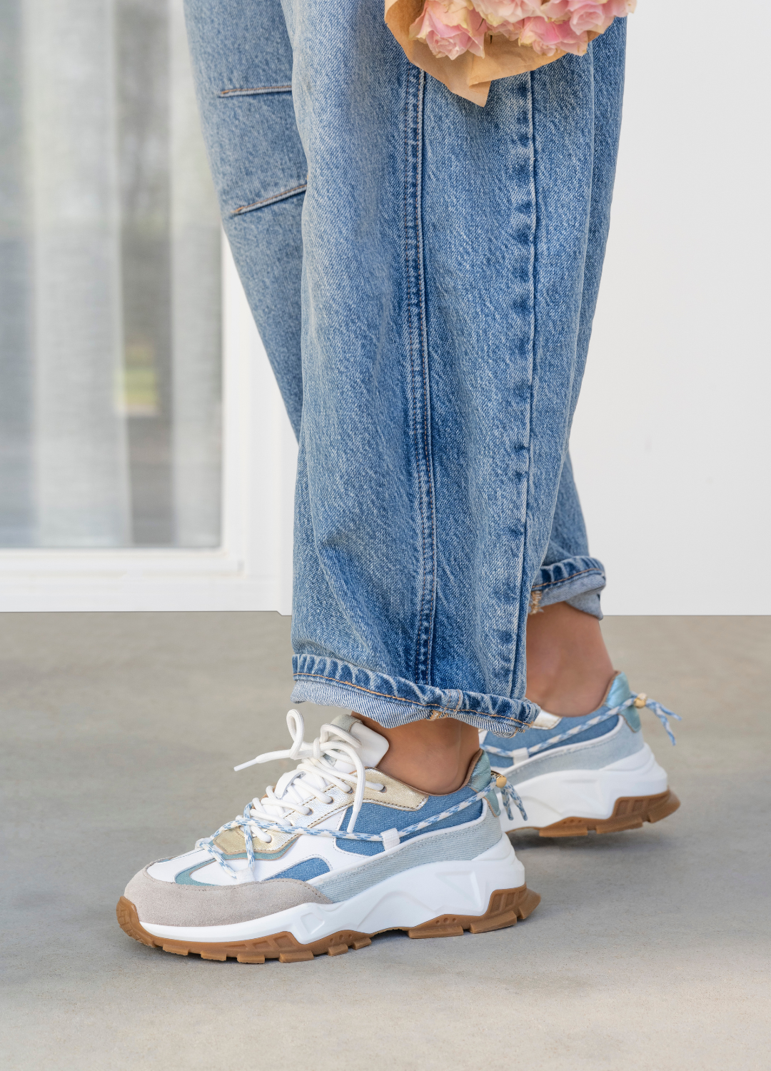 BONNEY denim - Sneakers | Champagne / Jeans