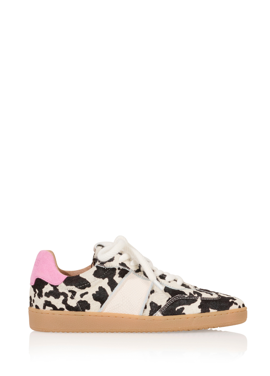POONA cow hair on - Sneakers | Off white / Pink