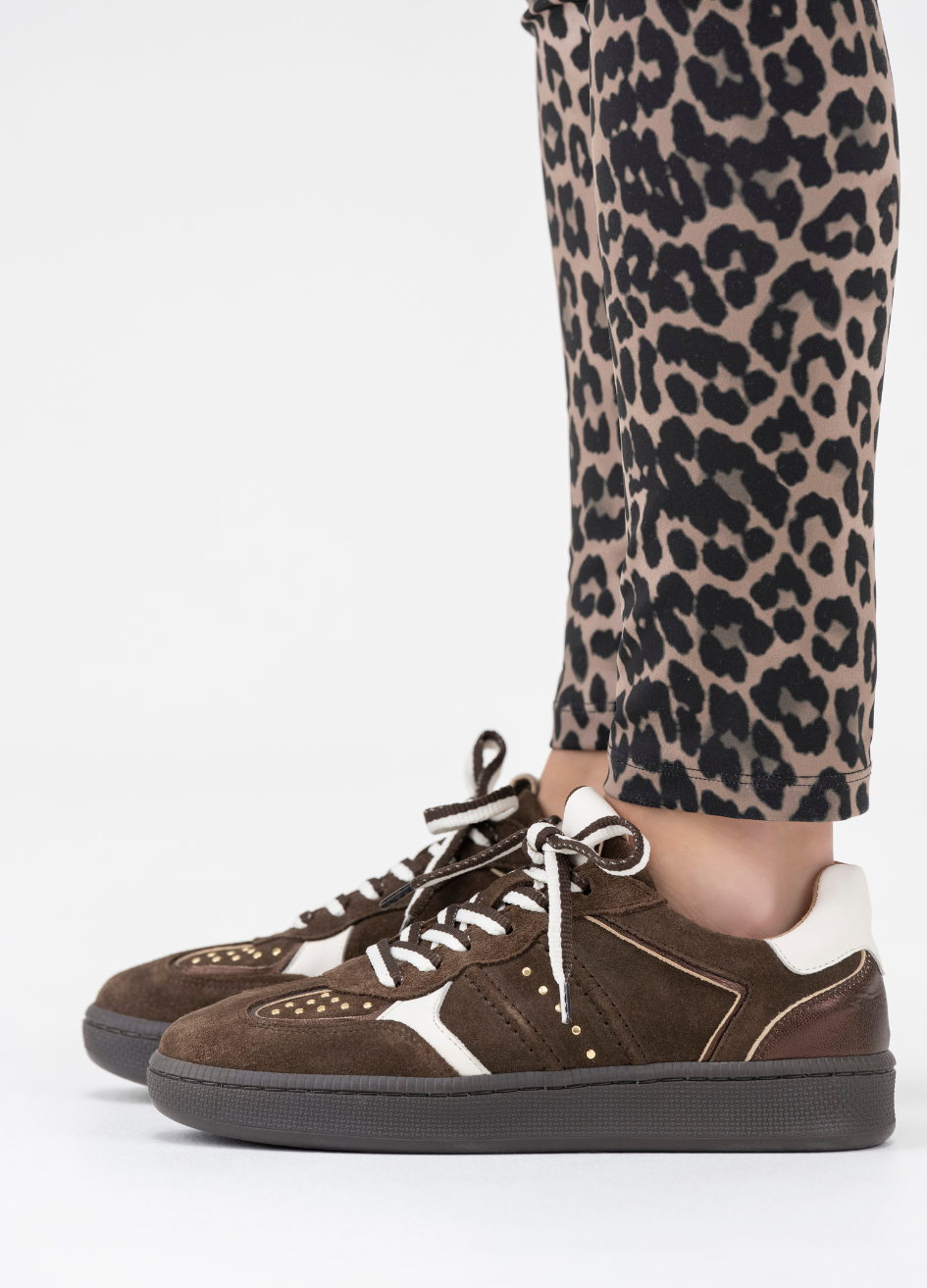 MIRABEL studs - Sneakers | Drk brown/Off white
