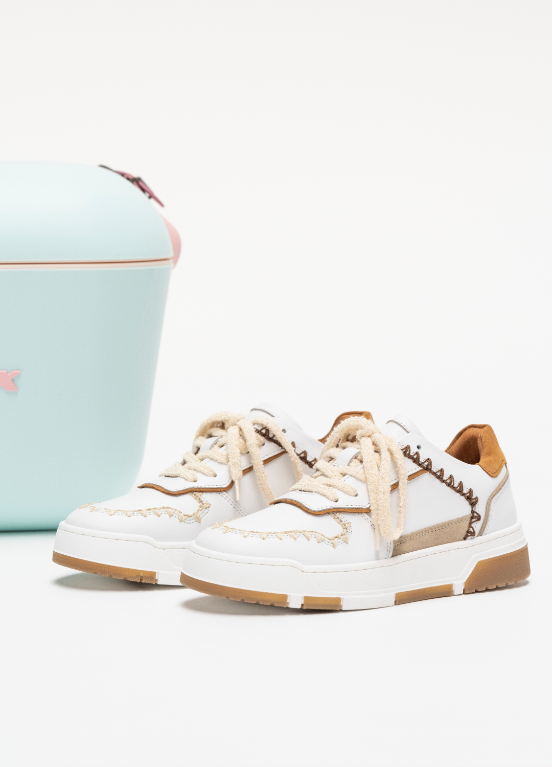 HUNTLY embroidery - Sneakers | White / Sand