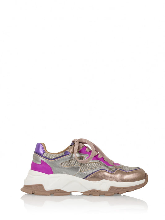 CHESTER metallic - Sneakers | Steel / Fuchsia