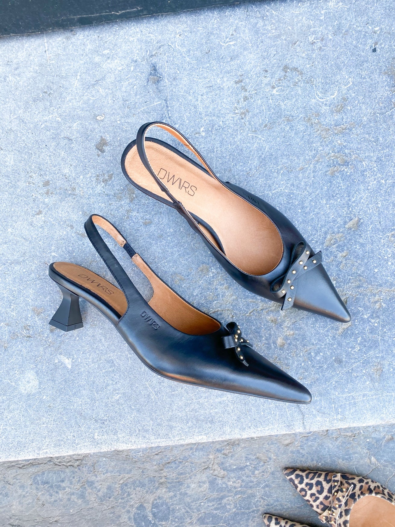 EVIA leer - Hakken | Black