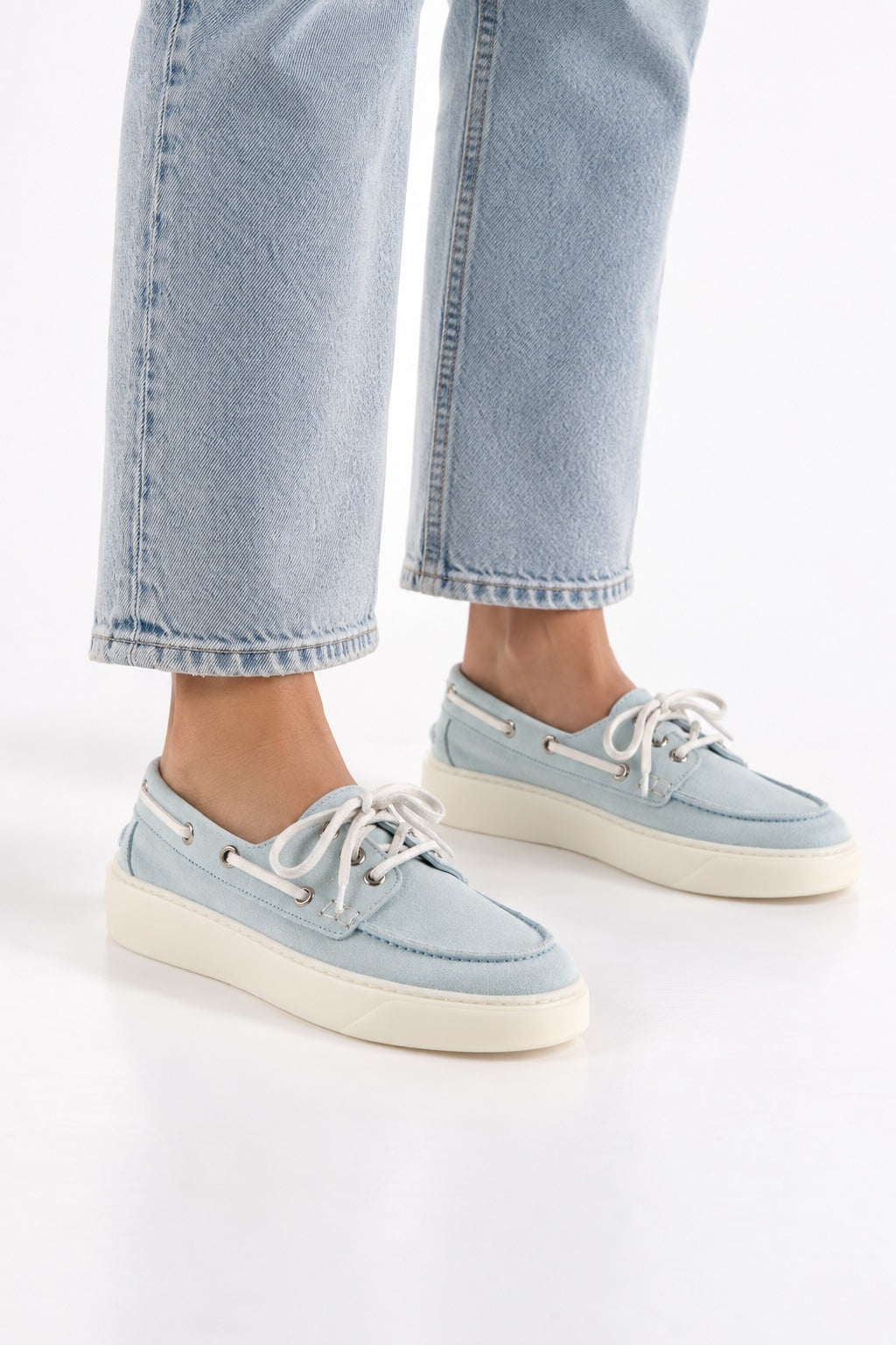 HAZEL suede - Loafers | Lt. Blue