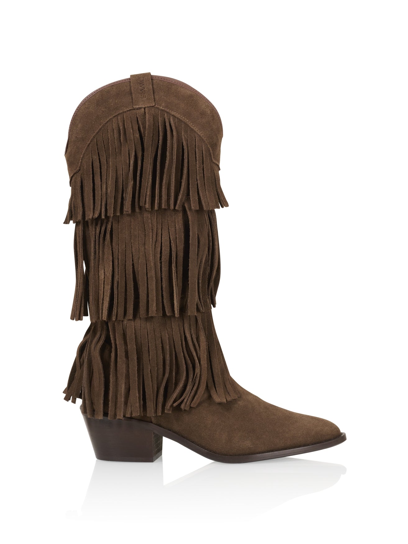 HELENA suede - Westernlaaren | Dark Brown
