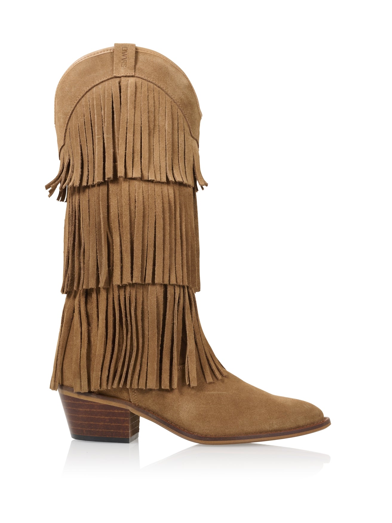 HELENA suede - Westernlaaren | Cognac
