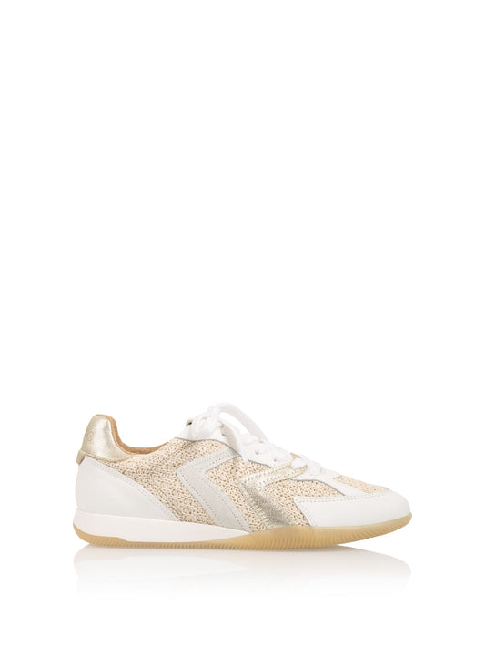 HIKI raffia - Sneakers | Ice / Champagne