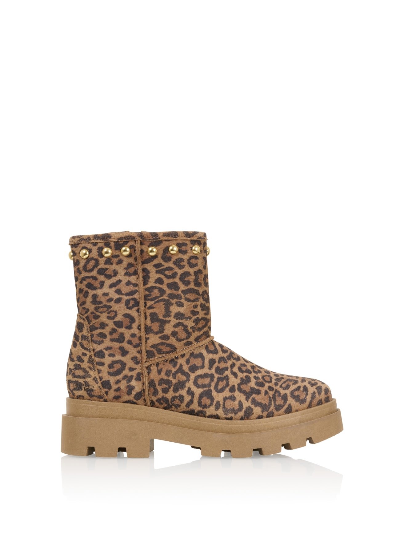 HOLM leopard - Enkellaarsjes | Cognac