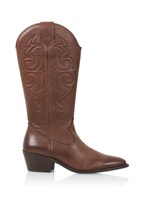 IDAHO leer - Westernlaarzen | Dark Brown