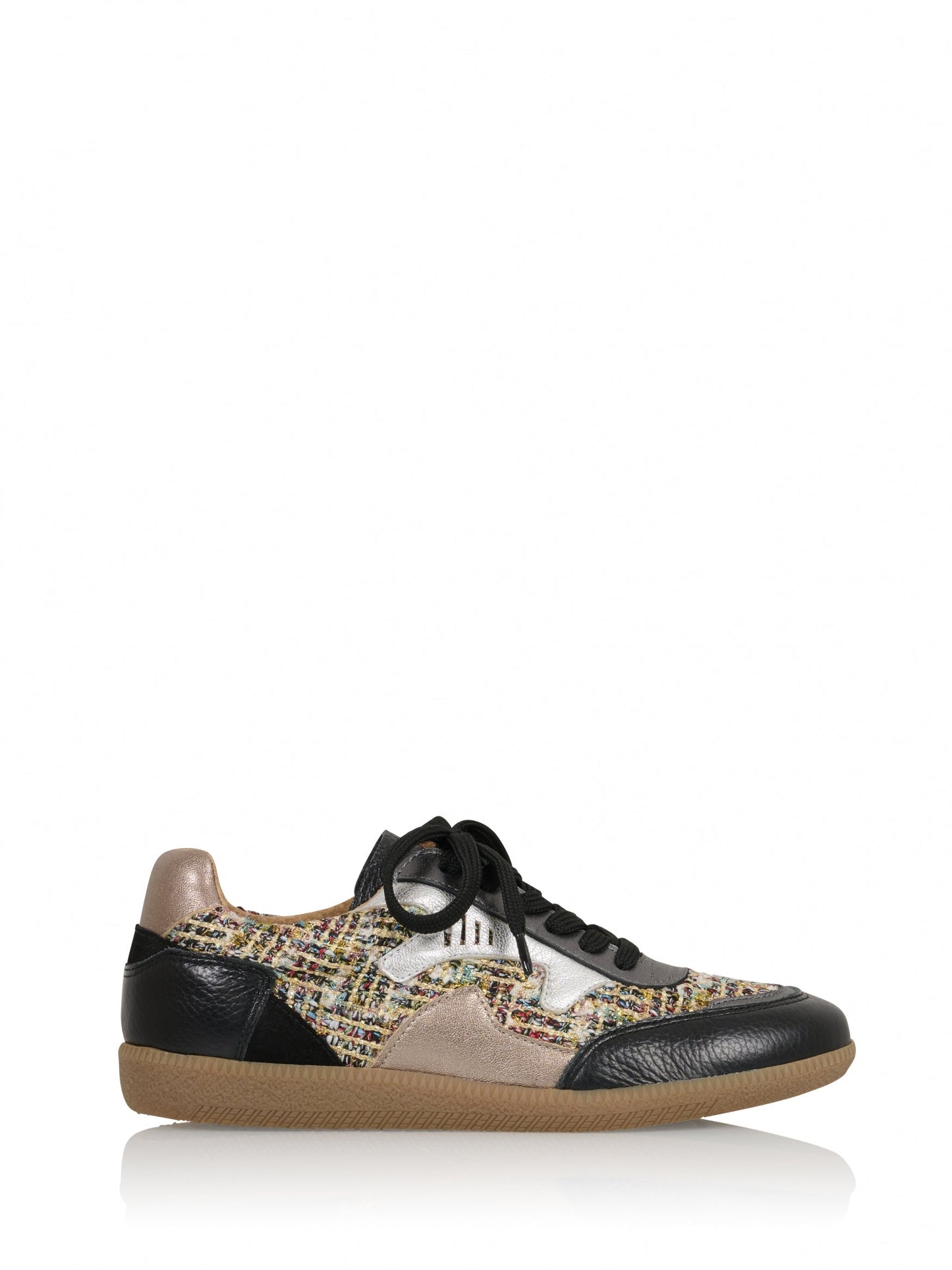 ISELLE tweed - Sneakers | Silver / Black