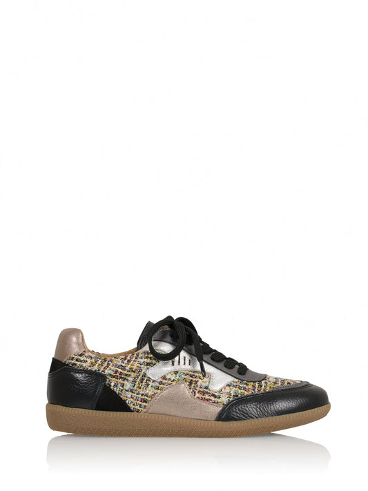 ISELLE tweed - Sneakers | Silver / Black