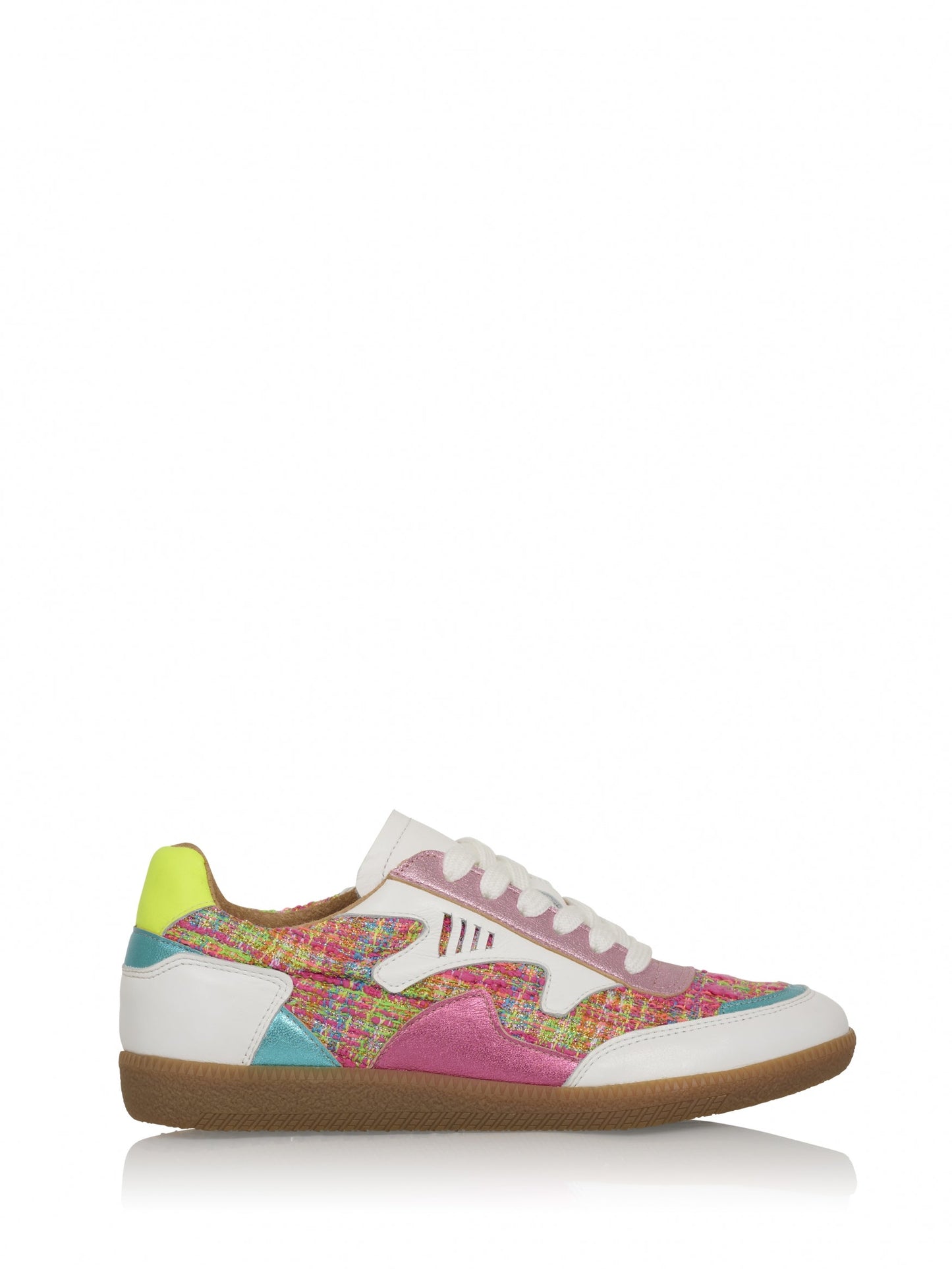 ISELLE tweed - Sneakers | White / Pink