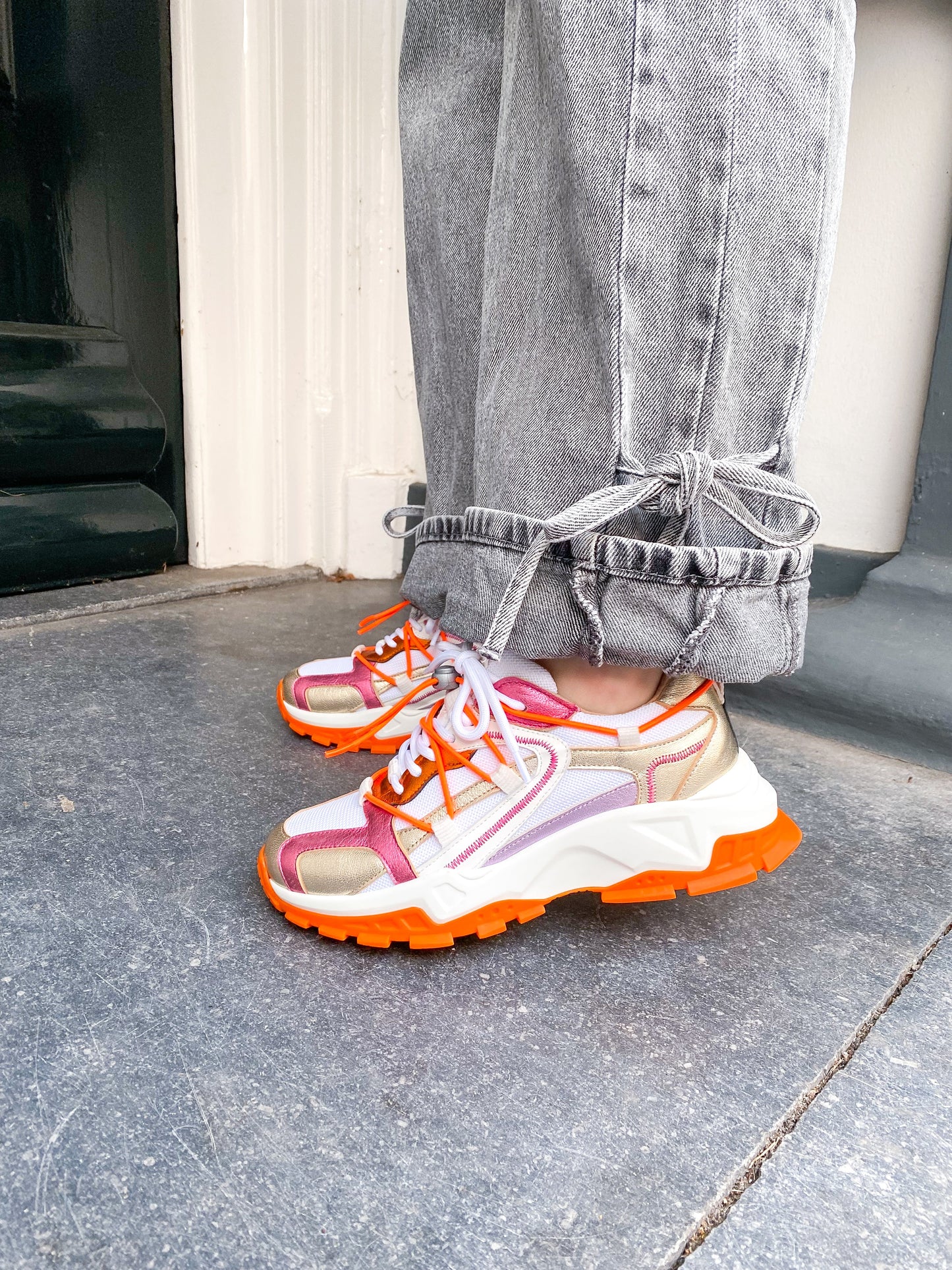 ISOLA metallic - Sneakers | Pink / Orange