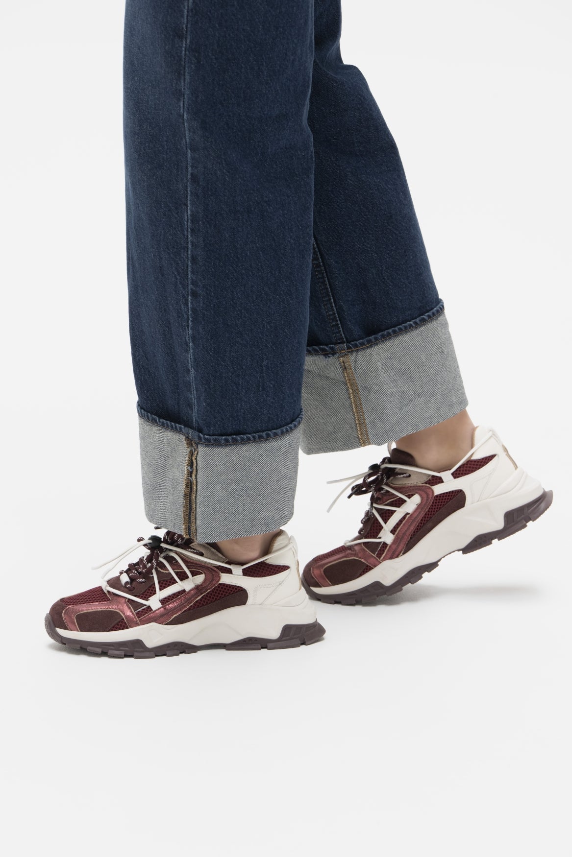 ISOLA mesh - Sneakers | Bordeaux / Off White