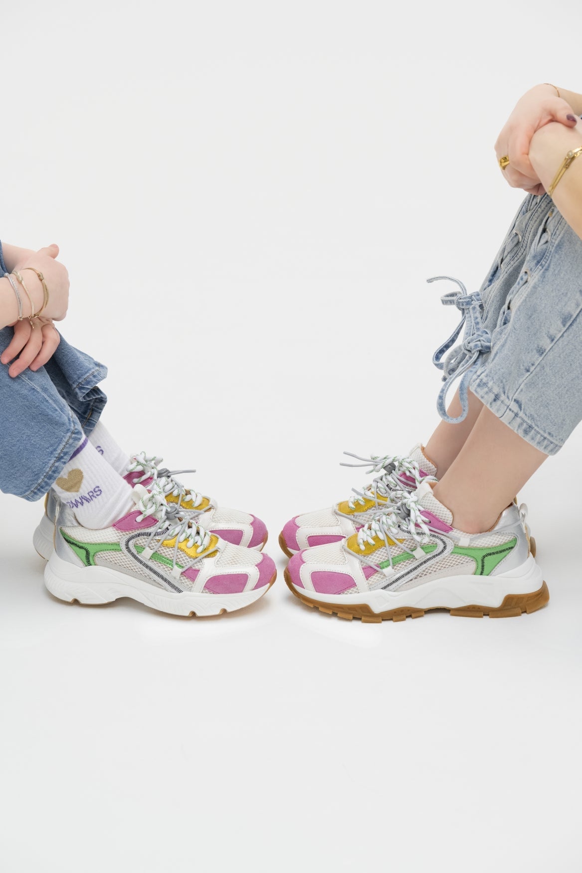 ISOLA KIDS - Sneakers | Green / Pink