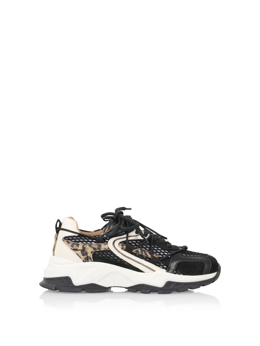 ISOLA leopard - Sneakers | Black / Cognac