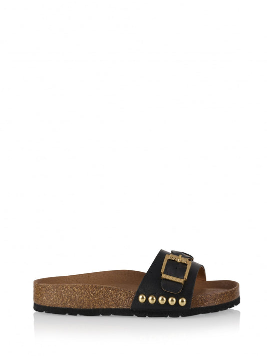 JAVA leer - Slippers | Black