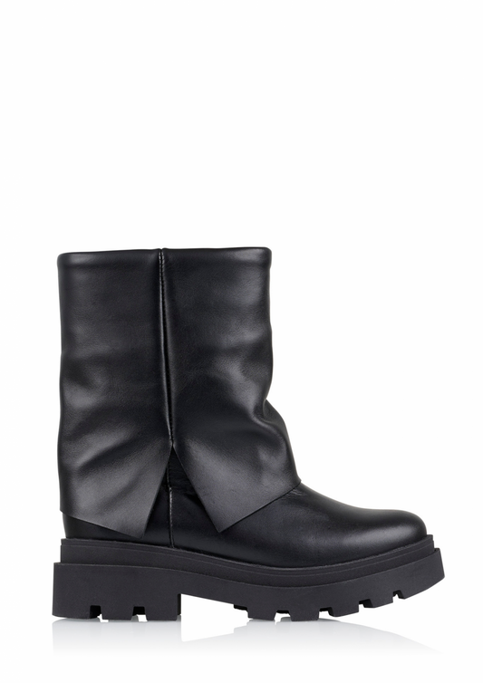 JONES leer - Bikerboots | Black