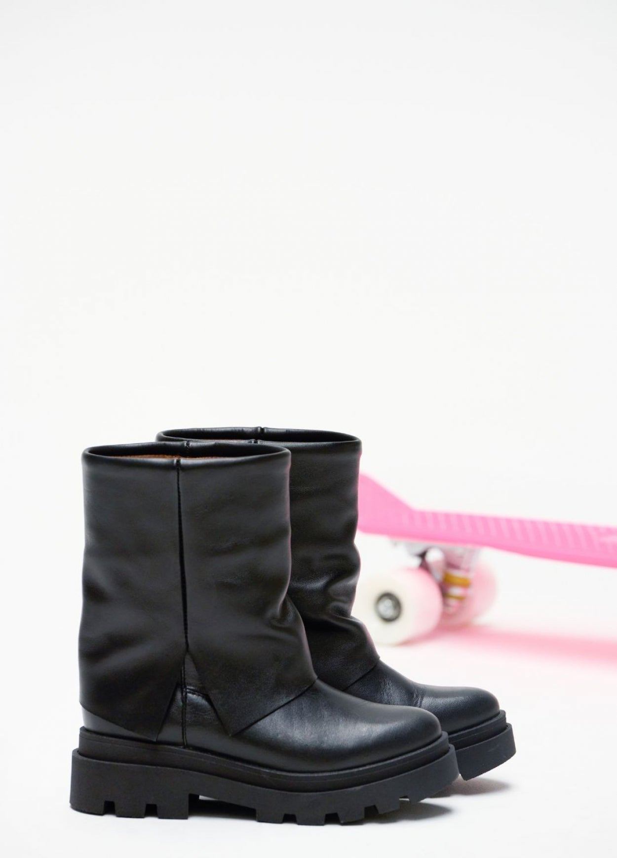 JONES leer - Bikerboots | Black