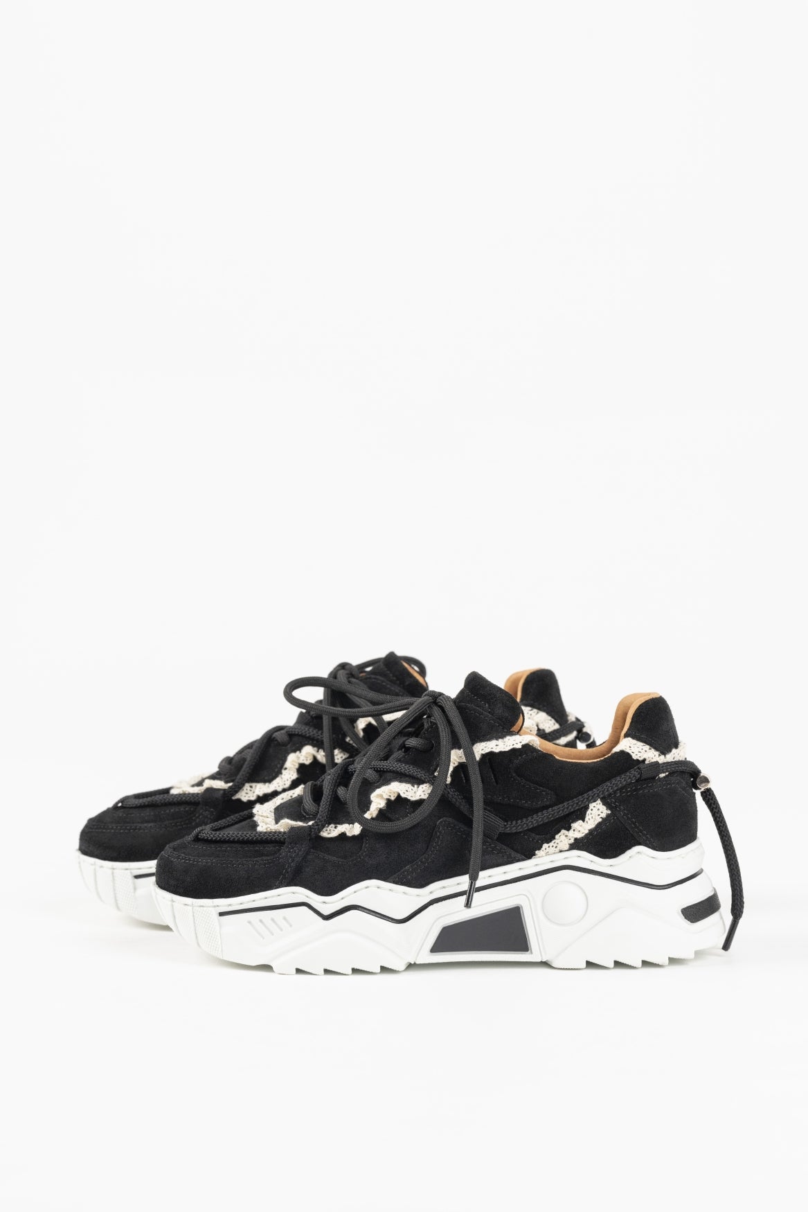 JUPITER crochet - Sneakers | Black / Off white