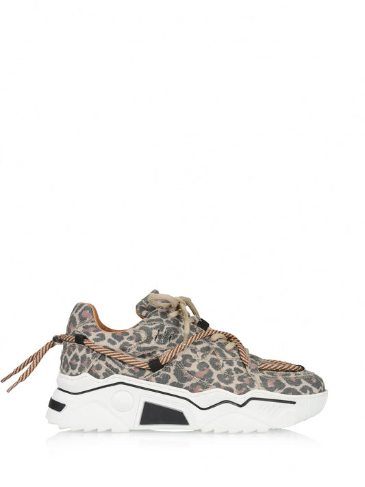 JUPITER denim leopard - Sneakers | Sand