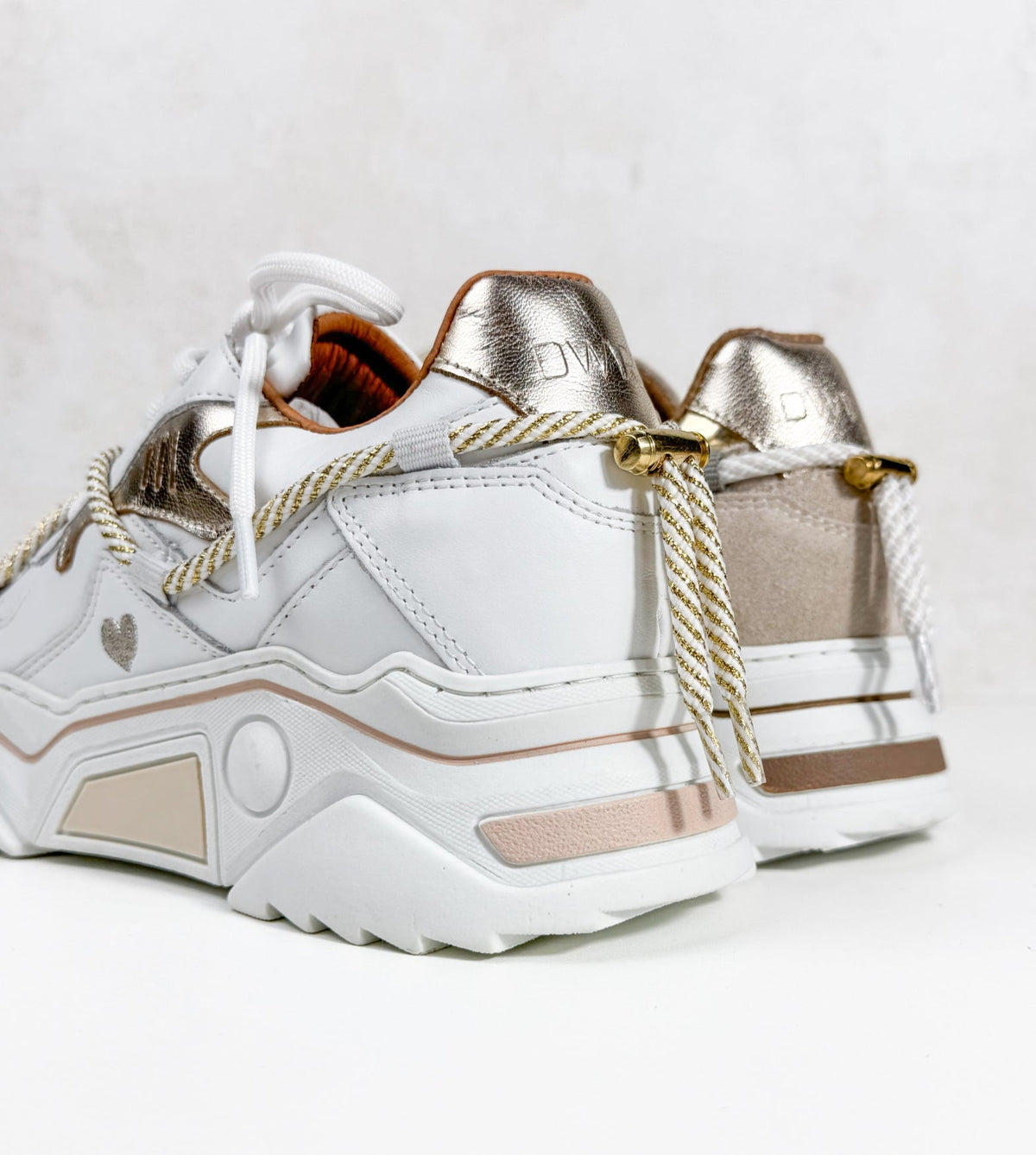 JUPITER heart - Sneakers | White / Champagne