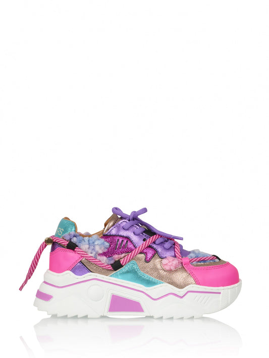 JUPITER kids teddy - Sneakers | Neon Pink / Purple