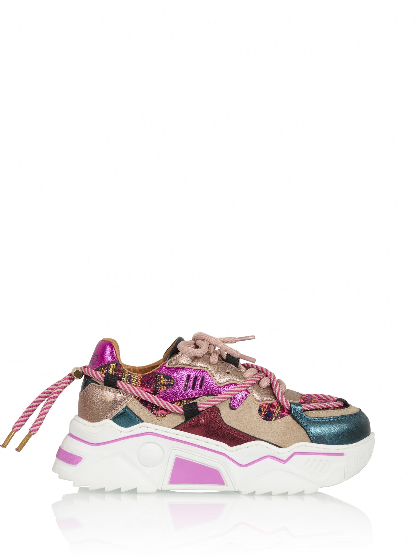 JUPITER KIDS tweed - Sneakers | Beige / Fuchsia