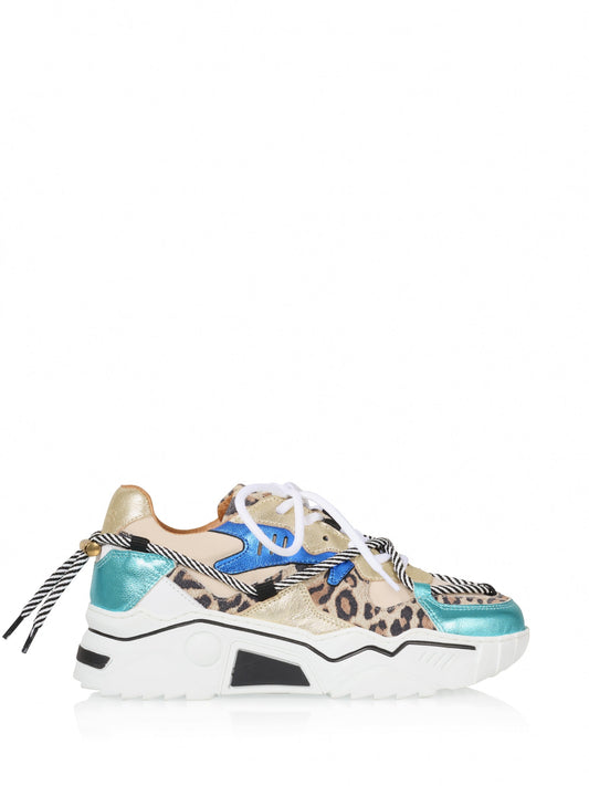 JUPITER leopard - Sneakers | Sand / Aqua