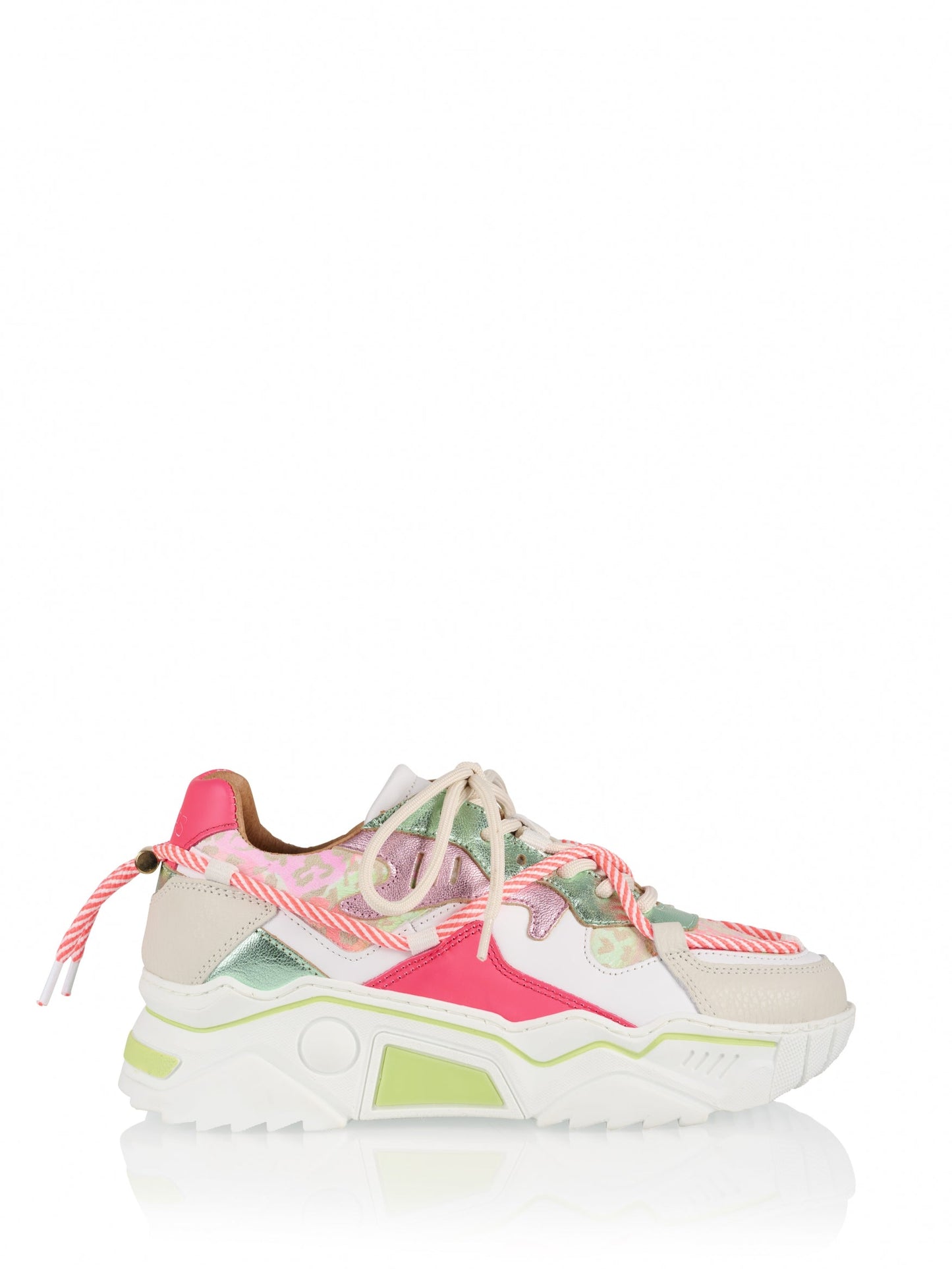 JUPITER leopard - Sneakers | Neon pink / Sand