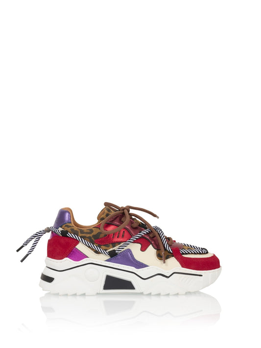JUPITER leopard - Sneakers | Cognac / Red