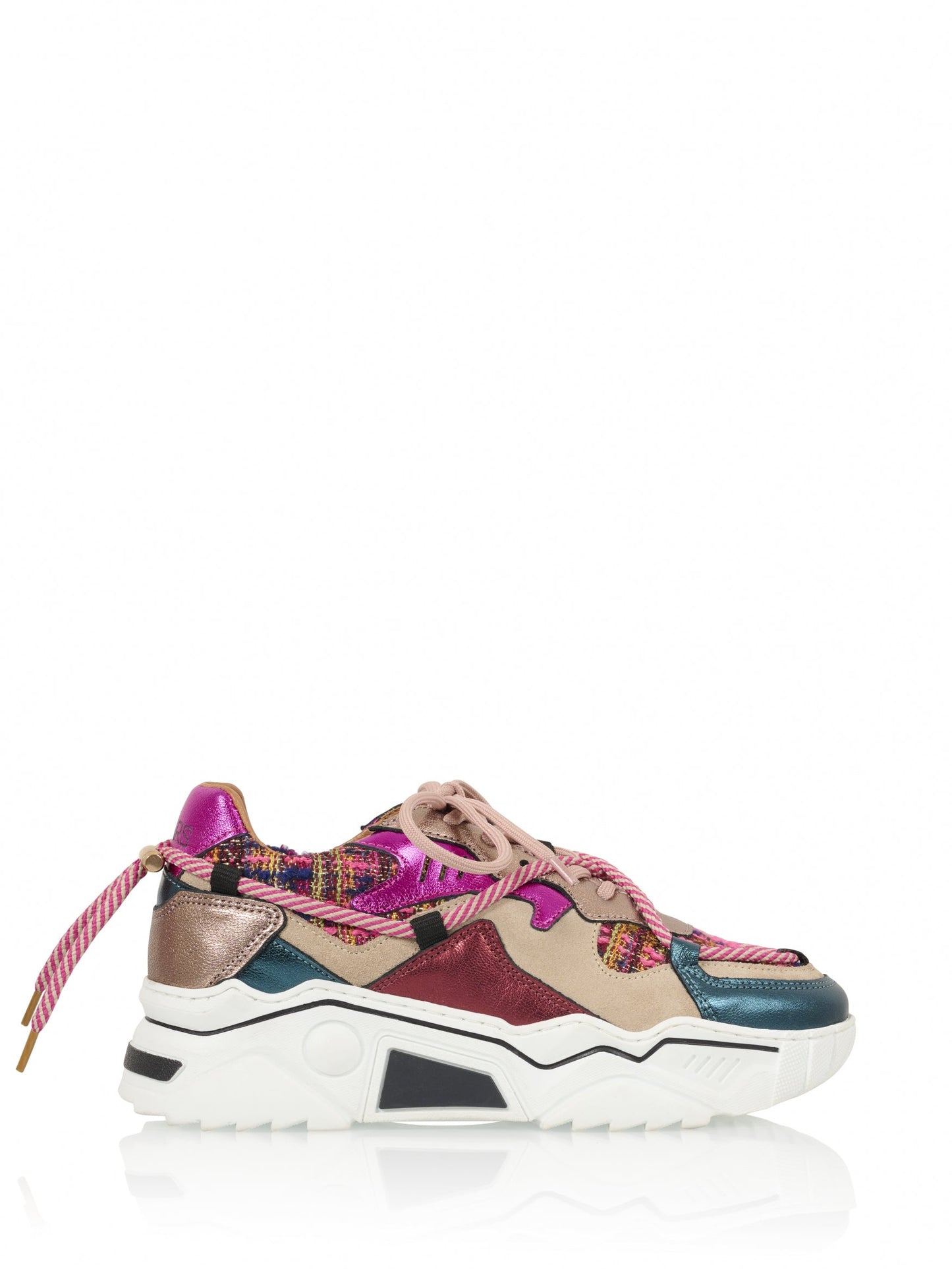 JUPITER tweed - Sneakers | Beige / Fuchsia