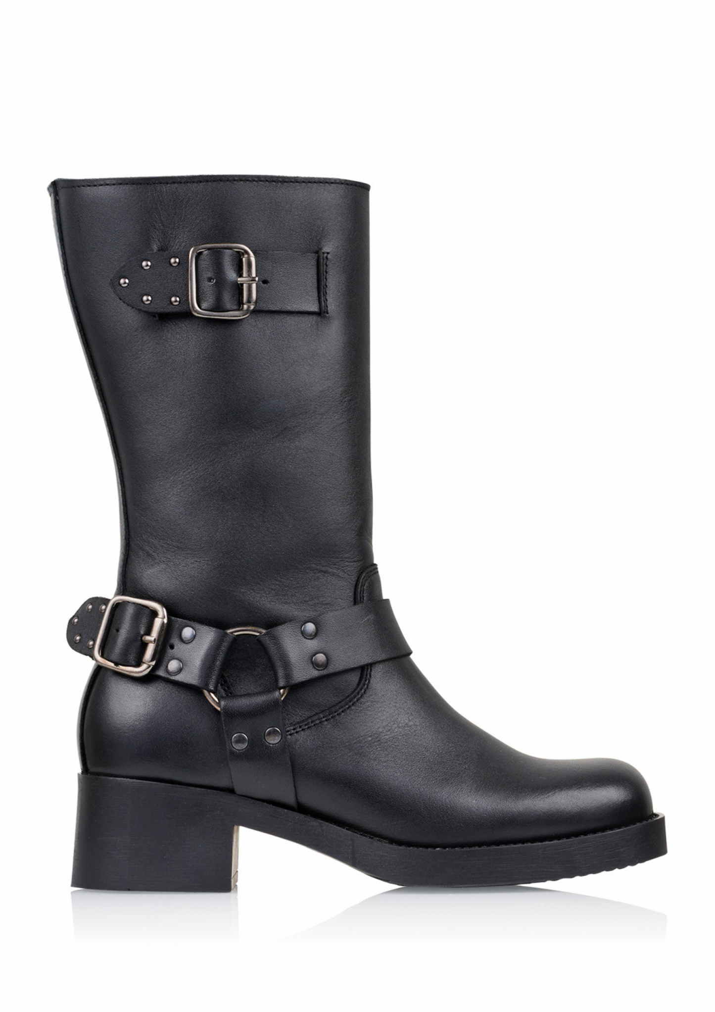KIANA leer - Bikerboots | Black