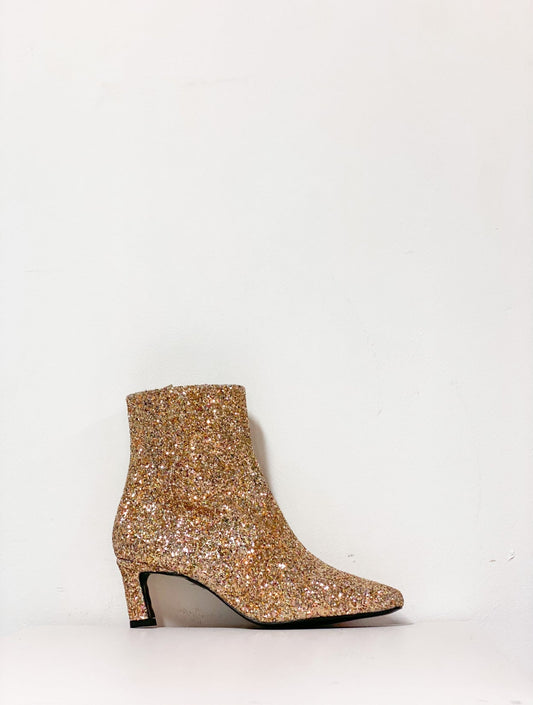 LEON glitter - Enkellaarsjes | Gold