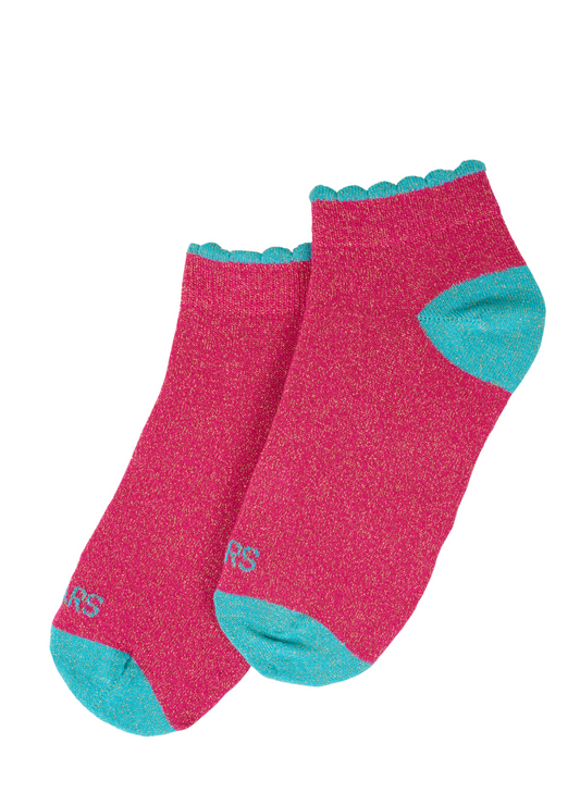 LIZZY - Sokken | Fuchsia / Aqua