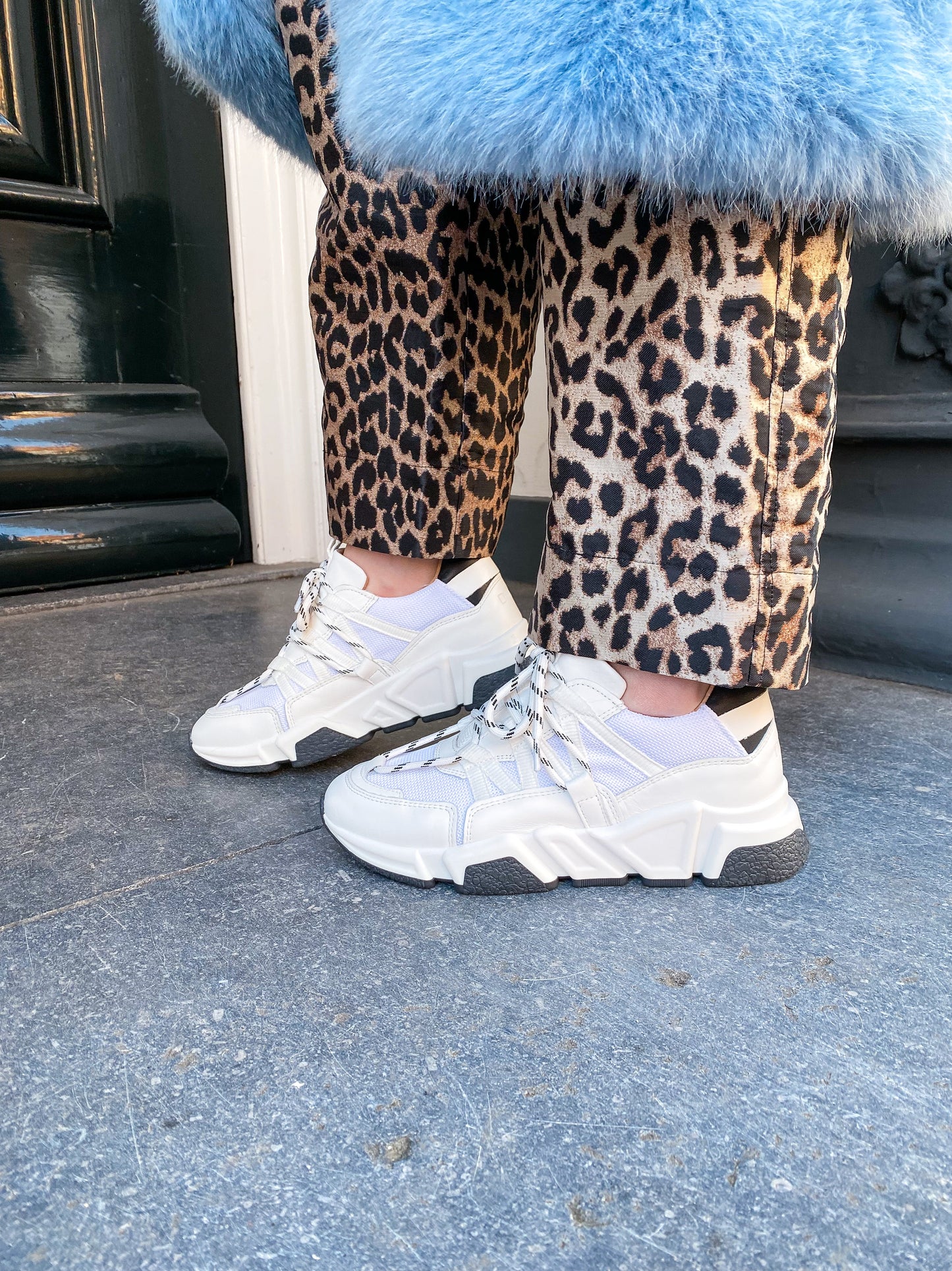 LOS ANGELES leer - Sneakers | Black / White